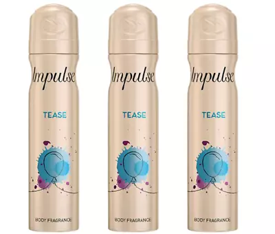 Impulse Tease Body Spray 75ml PACK OF 3 • £7.69