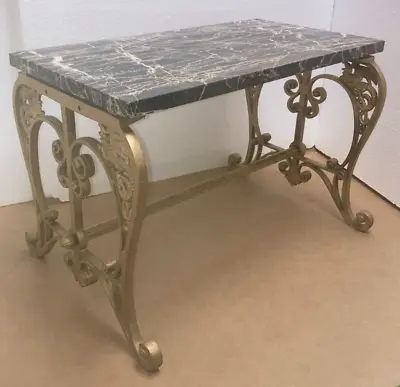 Antique DRAGON GRIFIN GARGOYLE ART DECO CAST IRON CONSOLE TABLE PIANO BENCH SEAT • $1525