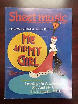 Vtg Me & My Girl Sheet Music Magazine Dec 1986 Broadway Easy Piano Guitar Book • $6.50