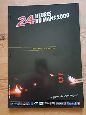 2000 Le Mans Official Results List. • £3