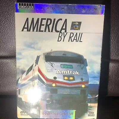 America By Rail DVD 2008 4-Disc Collectors Trains Locomotives Steam Engines Used • $7