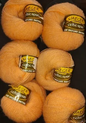 6 X 1oz Jaeger Celtic Spun 100% Pure Wool • £32.95