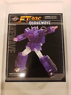 NEW Fanstoys Fans Toys Quakewave Masterpiece Transformers Shockwave FT-03C Clear • $274.95