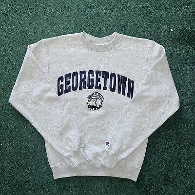 Vintage Y2K Georgetown Hoyas Champion Crewneck Sweatshirt Size Small/Medium • $30