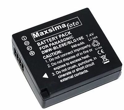 Battery BLG10 BLG10E For Panasonic Lumix TZ80 TZ100 - Maxsimafoto • £15.99