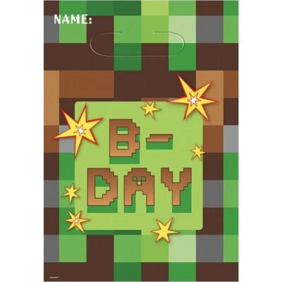 $4.95 • Buy 8pk TNT Minecraft Kids Birthday Loot Lolly Favours Treats Party Bags Supplies