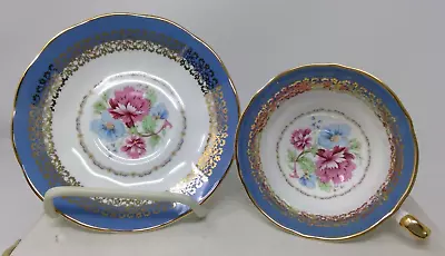 Elizabethan Staffordshire England Bone China Versailles Cup & Saucer Set • $22.99