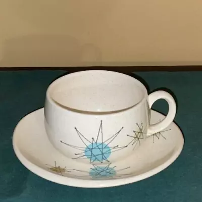 Vintage Franciscan STARBURST Cup & Saucer  Atomic 1950's Retro • $25