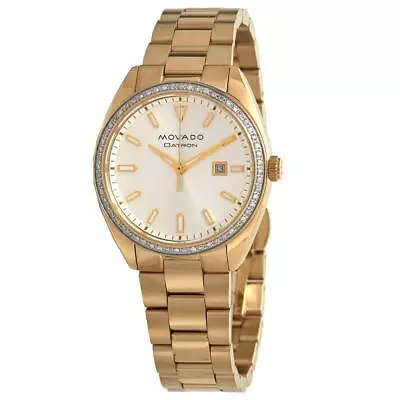 Movado Heritage-Datron Quartz Diamond Ladies Watch 3650070 • $782.12