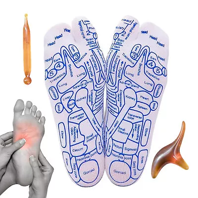 1 Pair Foot Pressure Point Acupuncture Reflexology Socks With Massage Stick • $13.09