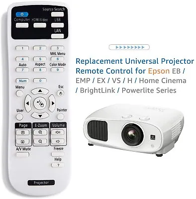 Remote Control For EPSON PowerLite Home Cinema 9700UB 8700UB 8500UB 8350UB • $12.08