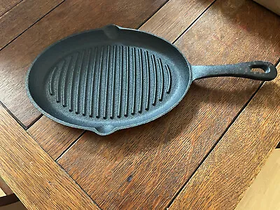 £7.99 • Buy New Cast Iron Griddle Pan Skillet BBQ  Camping Steak Burgers