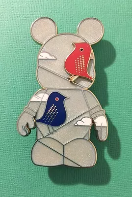 Disney Jumbo Pin LE 250 Mickey Vinylmation Mystery Chaser Bird On Wire Urban 3 • $45