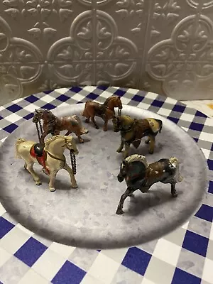 Vintage Metal Horse Lot Of 5 Miniature Japan • $14.95