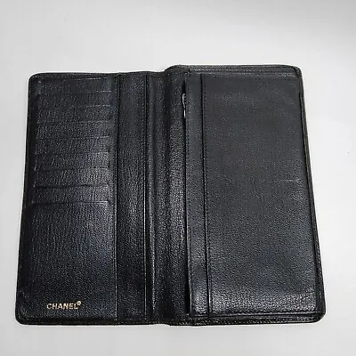 Preloved Authentic Vintage Black Chanel Long Wallet • $653.20
