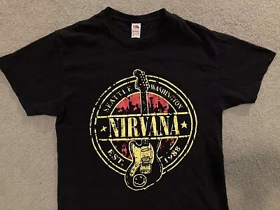 NIRVANA * Vtg Y2K T-Shirt *Soundgarden Sub Pop Lp Mudhoney Punk LIGHT + SOFT *M • $25