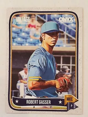 ROBERT GASSER 2024 Onyx Vintage BASE CARD #OVROGA Brewers • $1.49