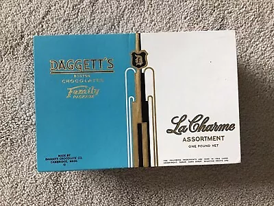 $18.75 • Buy Vintage Daggett's Chocolates Boston La Charme Assortment EMPTY Candy Box