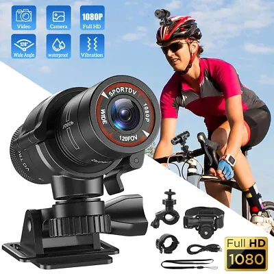 Bicycle Helmet CamerasHD 1080p Sports Action CameraBike Video DV Camcorder • £23.92