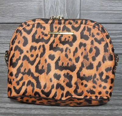 Steve Madden Leopard Print Crossbody Purse Bag With Pockets • $28