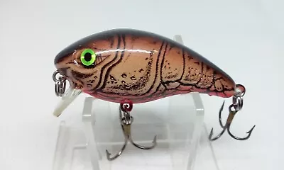 Vtg Tom Mann's Baby 1- Minus Natural Brown Crawdad 2 1/4  Crankbait Fishing Lure • $17.99