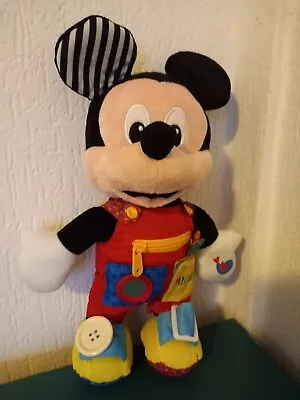 Disney Baby's Tactile Mickey Mouse Soft Toy 30cm • £4