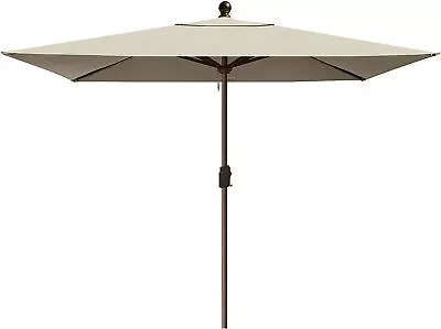 EliteShade6.5x10FtSquare Sunumbrel Patio Outdoor Table Umbrella With Ventilation • $89.99