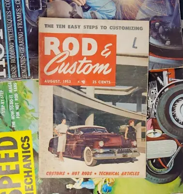 $19.53 • Buy ROD & CUSTOM #4 1953 A Day At BARRIS Customs Merc Chop Top WASHington Cars Vtg