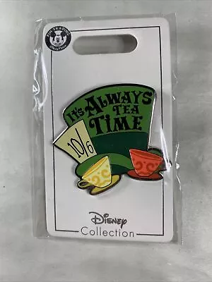 Disney Mad Hatter It's Always Tea Time Hat Enamel Pin • $19.99