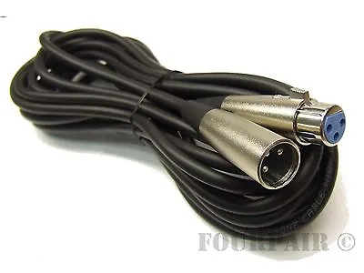 6ft - Shielded 3-Pin XLR Extension Microphone Mic Audio Cable Cord Male Female • $6.79