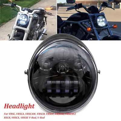 $109.99 • Buy LED Headlight Hi/Lo Assembly For Harley V-Rod VRod Muscle Street Rod VRSCA VRSCF