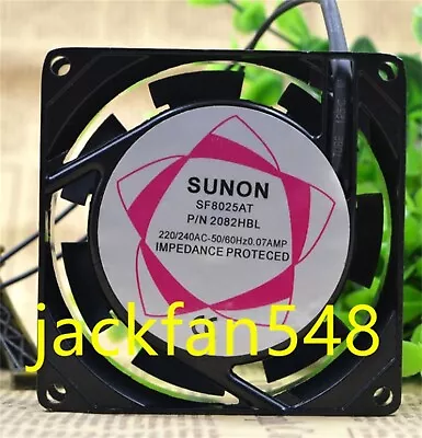 NEW SUNON SF8025AT 2082HBL 8025 8CM 220V AC Fan Double Ball Axial Flow Fan • $11.30