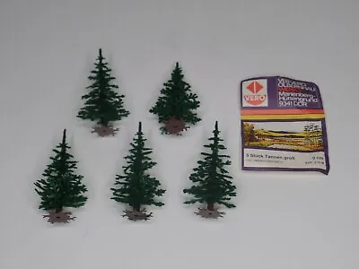 Vero Model Trees #9341 DDR 9cm Trees Veb Olbernhau Werk 5 Stuck Tannen Grob • $14.95