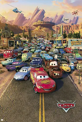 Cars - Disney / Pixar Movie Poster (Regular Style) (Size: 24  X 36 ) • $12.99