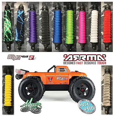 *NEW* Arrma Outcast 1/8 Standard Color Shock Covers Wraps Dust Sox Spring Sleeve • $12.95