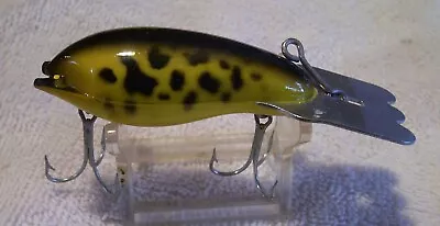 021224 Vintage  Arbogast Mud Bug Lure  2.5   Yellow Black Rattler • $7.15