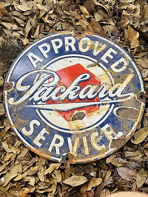 Porcelain Packard Service Advertising Sign 12 In • $85