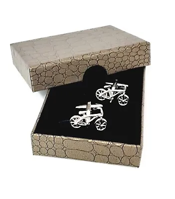 £7.99 • Buy Bike Bicycles Cycling Cyclists Cufflinks Men's Dads Fathers Day +Box BE46