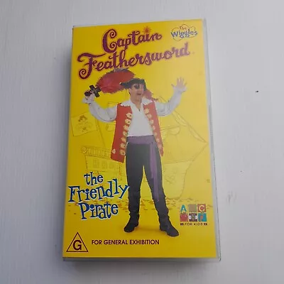 RARE The Wiggles - Captain Feathersword  The Friendly Pirate 2000 VHS Tape • $55.20