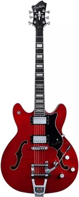 Hagstrom Tremar Viking Deluxe Semi-Hollow Body Electric Guitar - Wild Cherry   • $799.95