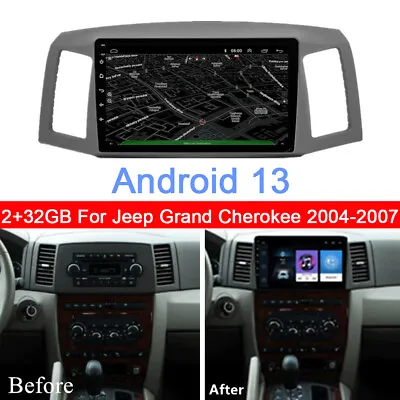 10.1'' For Jeep Grand Cherokee 2004-2007 Android 13 Car Stereo Radio Gps Navi Fm • $170