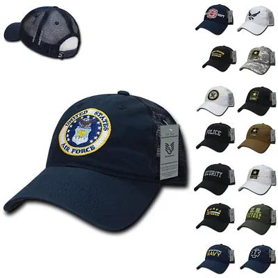 Military Law Enforcement Army Fire Dept EMT Veteran Police Trucker Caps Hats • $19.95