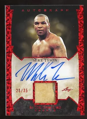 MIKE TYSON 2022 Leaf In The Game Used AUTO Autograph Robe Relic #/35 *SP* • $249.95