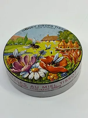 Vintage Tissot HONEY Drops Empty Tin French Candy Tin Great Graphics • $9.99