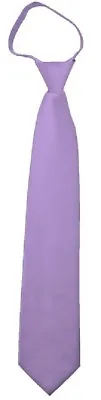 Manzini® Neck Wear Men's Solid Color Ready Knot Pre Tied Formal Zipper Tie • $10.99