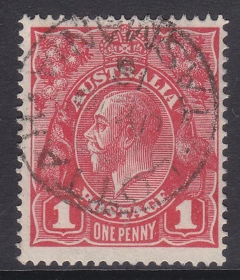 $7.95 • Buy KGV Heads Single Wmk 1d Red Die 1 FU *LOTTAH TAS POSTMARK* SG 21c (032)