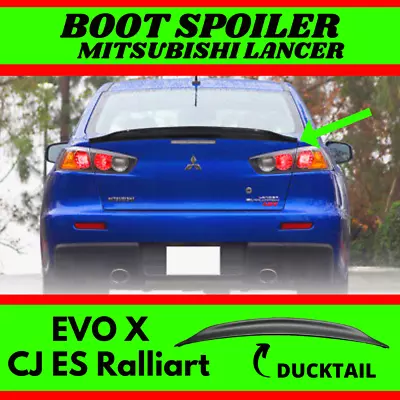 $99 • Buy Rear Boot Spoiler Wing Ducktail Fits Mitsubishi Lancer EVO X CJ ES Ralliart