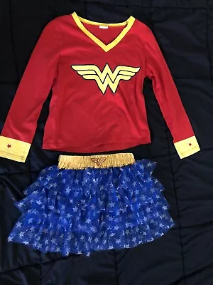 $10 • Buy Wonder Woman Outfit/costume; Womens Small; Shirt + Skirt
