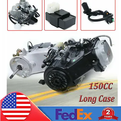 11   Long Case 150cc Gy6 Single Cylinder 4-Stroke Scooter Complete Engine Motor  • $331.55