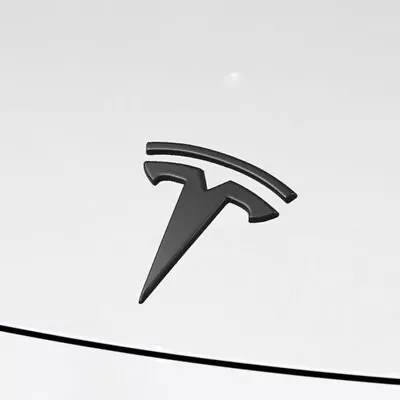 Tesla MODEL 3 Rear Lid Trunk Emblem T Badge GLOSS BLACK Logo OEM Upgrade • $19.99